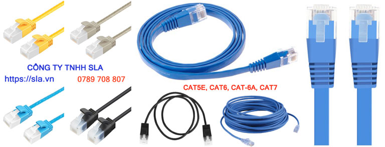 Dây cáp mạng ethernet Cat5e, Cat6, Cat6a, Cat7